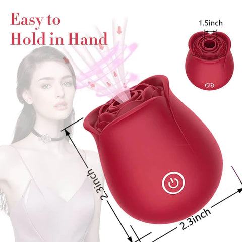 Rose Clitoral Stimulator with 10 Suction Modes