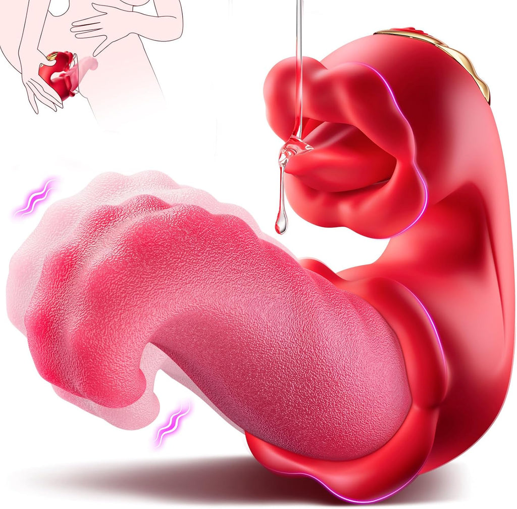 Rose Tongue Vibrator with 4-in-1 Functions