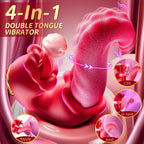 Rose Tongue Vibrator with 4-in-1 Functions