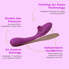 Dual Pulse Clit Sucker Vibrator