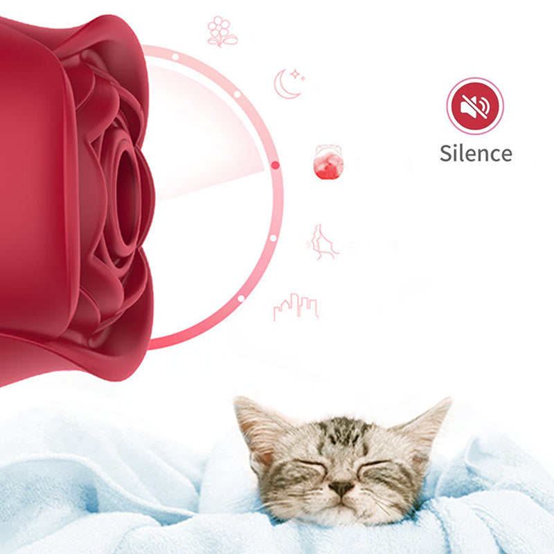 Rose Clitoral Stimulator with 10 Suction Modes