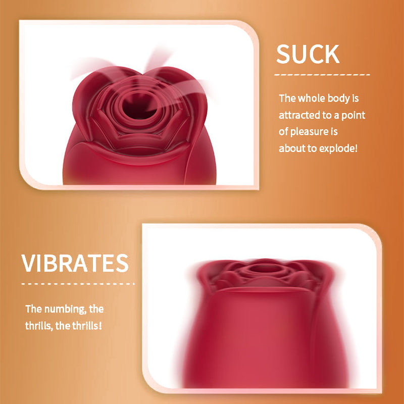 Rose Clitoral Stimulator with 10 Suction Modes