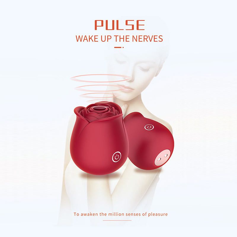 Rose Clitoral Stimulator with 10 Suction Modes