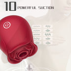 Rose Clitoral Stimulator with 10 Suction Modes